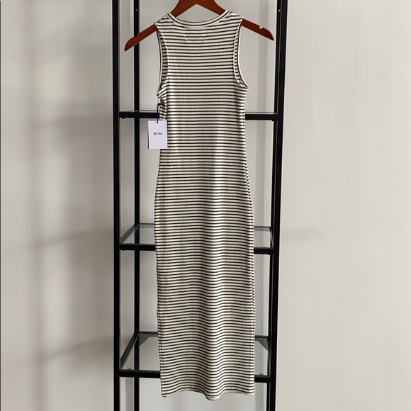💥2 for $15 Be You Sleeveless Striped Dress with Slits - Picture 6 of 8